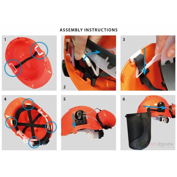 Zaščitna gozdarska čelada OREGON YUKON